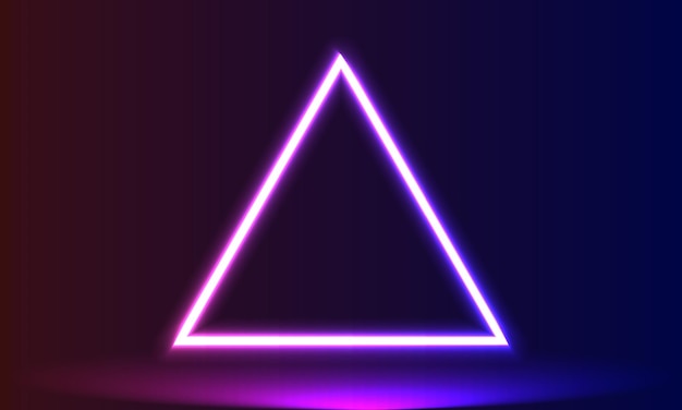 Glowing Neon Light Frame Background