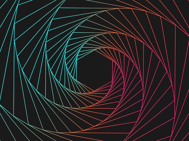 Glowing techno line geometric pattern background