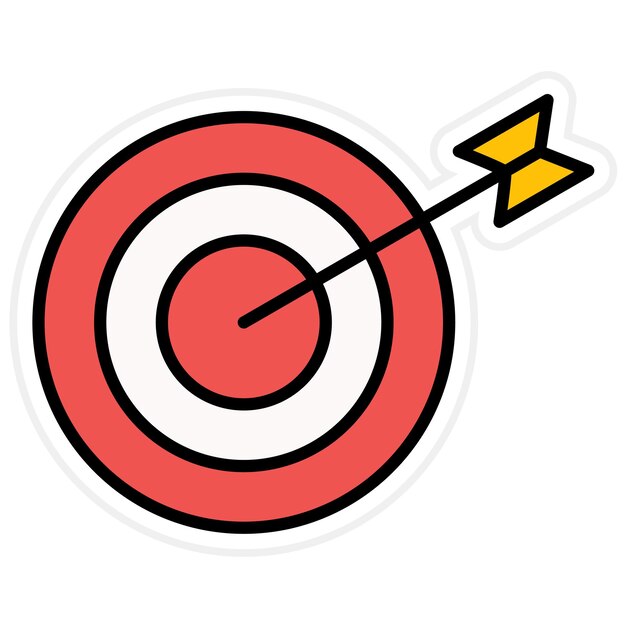 Goals icon vector image Can be used for Sales