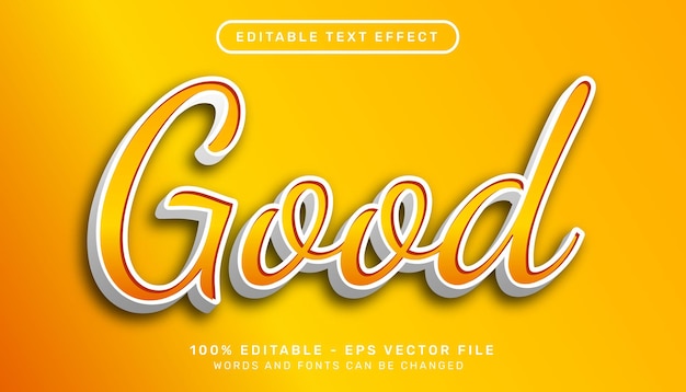 good 3d text effect and editable text effect