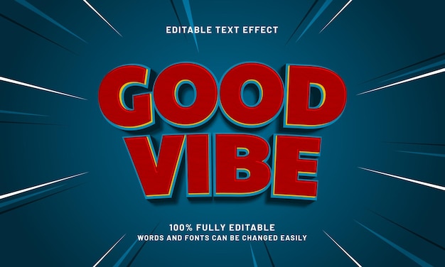 good vibe editable text effects with a joyful and kids theme