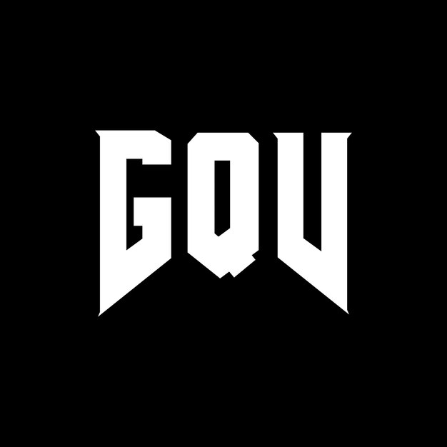 gqv letter logo design for technology company gqv logo design black and white color combination gqv logo gqv vector gqv design gqv icon gqv alphabet gqv typography logo design