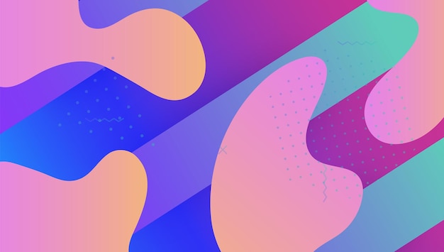 Gradient Background Flat Landing Page Blue Vibrant Banner Fut