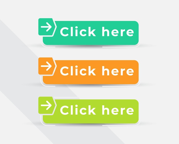 Gradient button collection for social media application