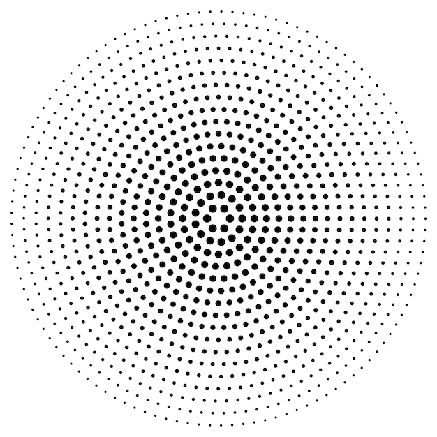 Gradient circle dot pattern illustration