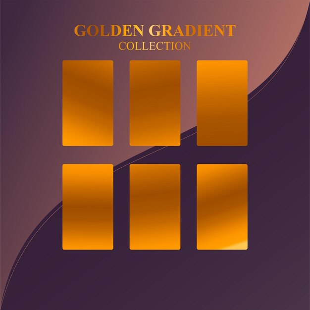 gradient color palette with vector elements