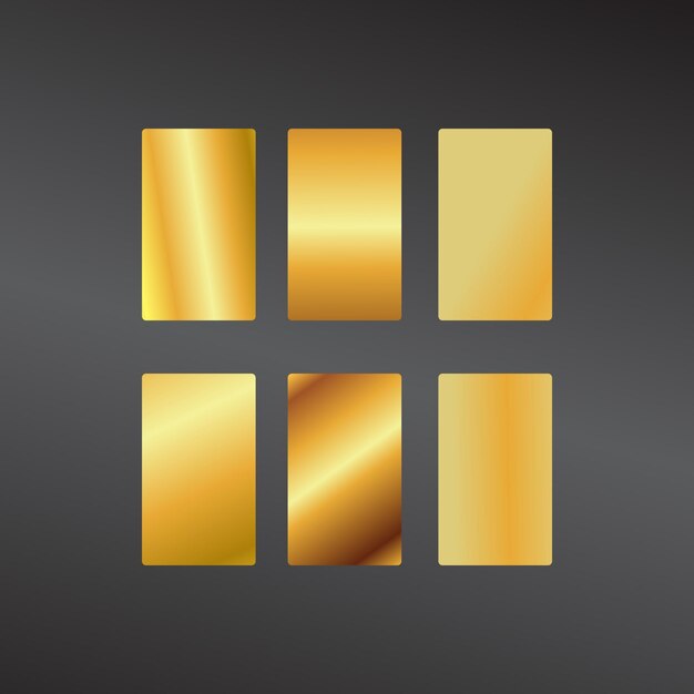 gradient color palette with vector elements