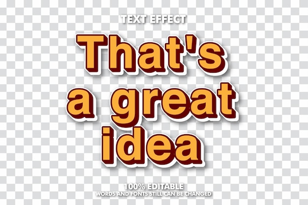 Gradient editable text effect editable transparent background