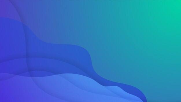 Gradient Fluid blue and green Colorful Abstract Geometric Design Background