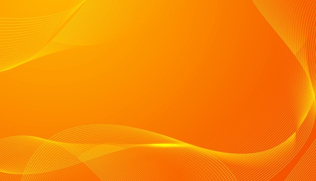 gradient orange abstract background with wavy stripes