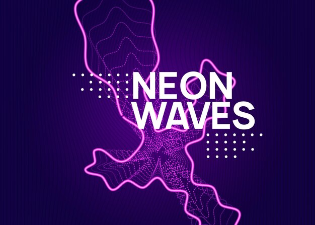 Gradient party flyer Electro dance music Electronic trance sou