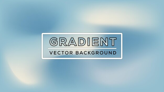 Gradient vector background with a blue sky and clouds