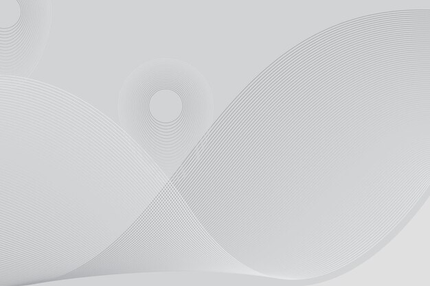 Gradient white background Template with wavy lines