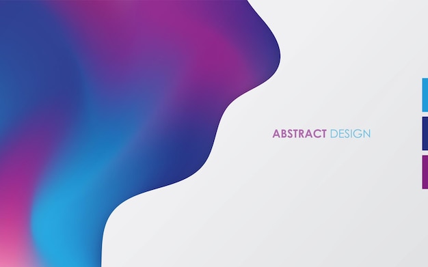 gradients blue and purple with white background