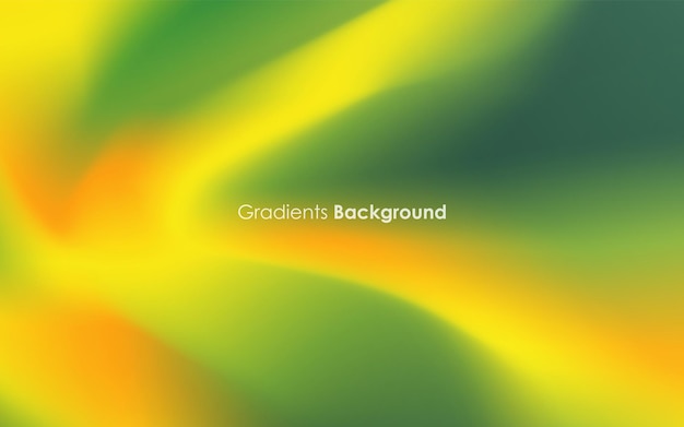 gradients yellow and green color background