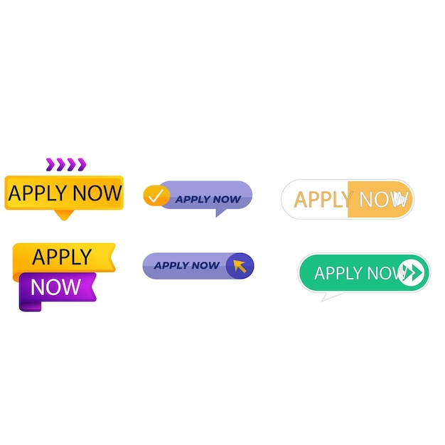 Gradientti apply now -tunnukset, vektori