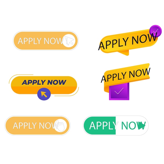 Gradientti apply now -tunnukset, vektori