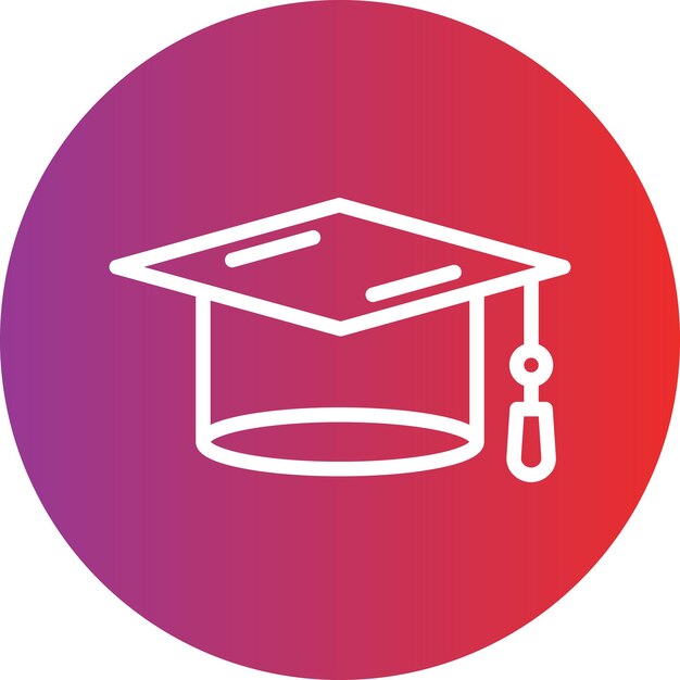 Graduate Hat Icon Style