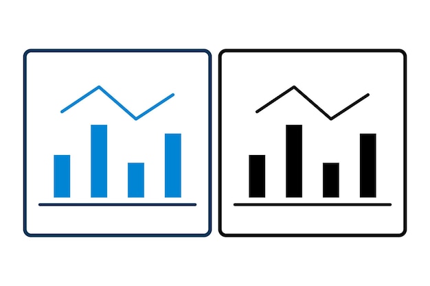 graph chart icon vector Icon related to graph and seo suitable for web site app user interfaces printable etc solid icon style simple vector design editable