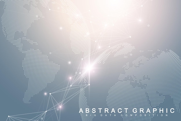 Graphic abstract background communication
