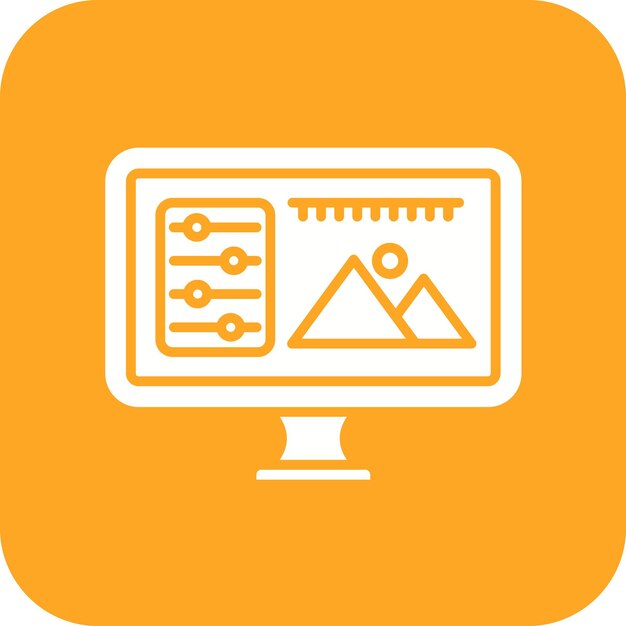 Graphic Design icon vector image Can be used for Social Media Agency