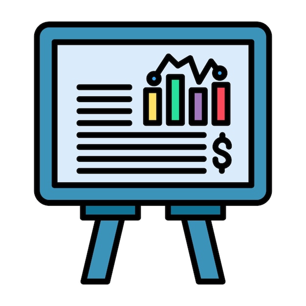 Graphical Presentation Flat Illustration