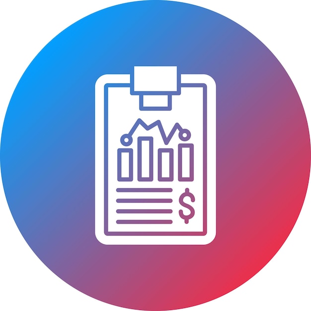 graphical report icon vector image can be used for business and finance