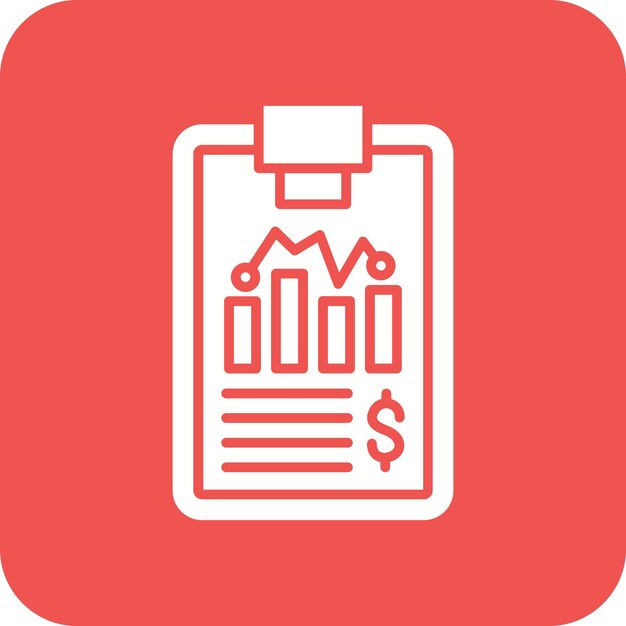 graphical report icon vector image can be used for business and finance