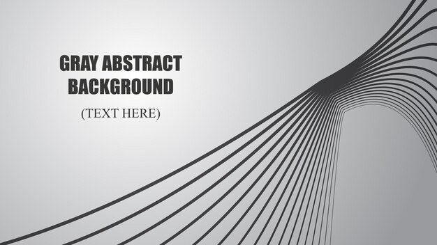 gray abstract background with curve line vector image illustration for backdrop or wallpaper