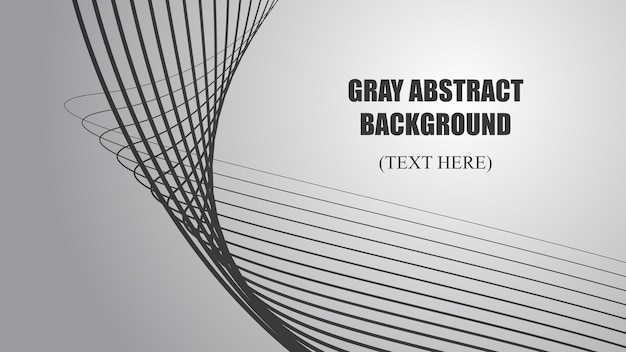 gray abstract background with curve line vector image illustration for backdrop or wallpaper