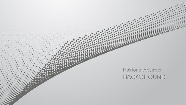 gray gradient with halftone abstract background vector image