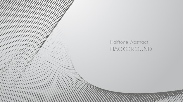 gray gradient with halftone abstract background vector image