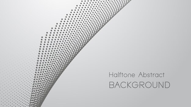 gray gradient with halftone abstract background vector image