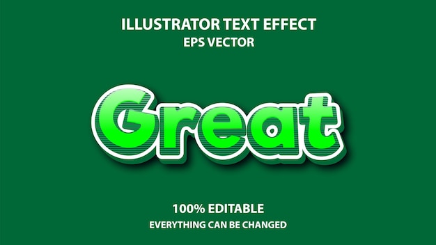 GREAT EDITABLE TEXT EFFECT