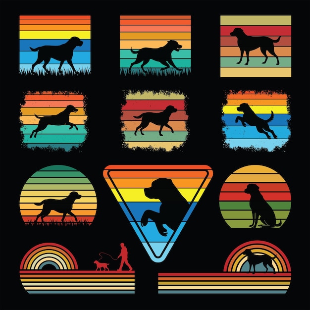 greater swiss mountain dog retro tshirt design vector bundle