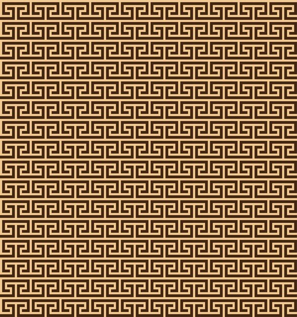 Greek key seamless pattern. Geometric meander. Abstract vector vintage background