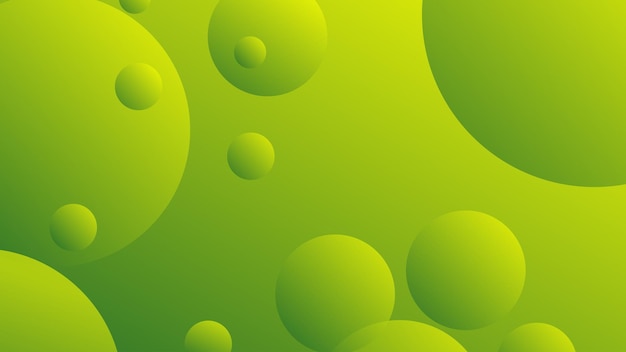 Green and yellow abstract circle gradient modern graphic background