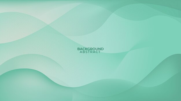 green background wave design