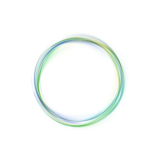 Green bright ring light effect with place for text For design and vector illustrations
