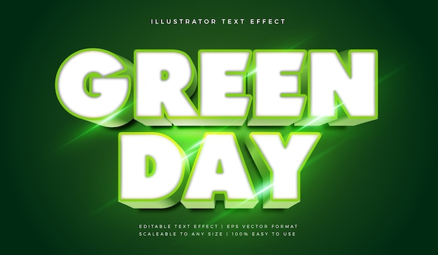 green glowing title text style font effect
