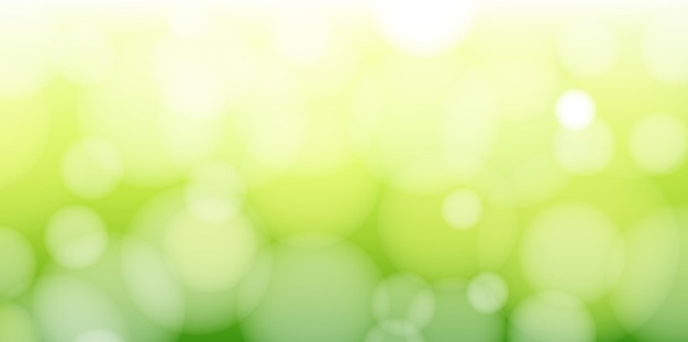 Green Nature Background With Bokeh