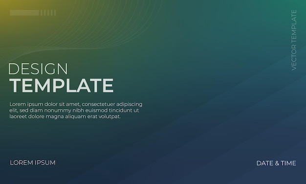 Green Navy and Gold Gradient Background Collection for Artwork