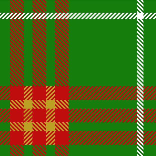 Green Plaid Seamless Fabric Design Template