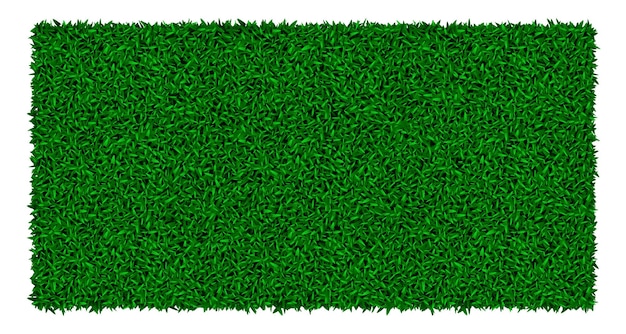 Green rectangular astroturf rug with grass texture