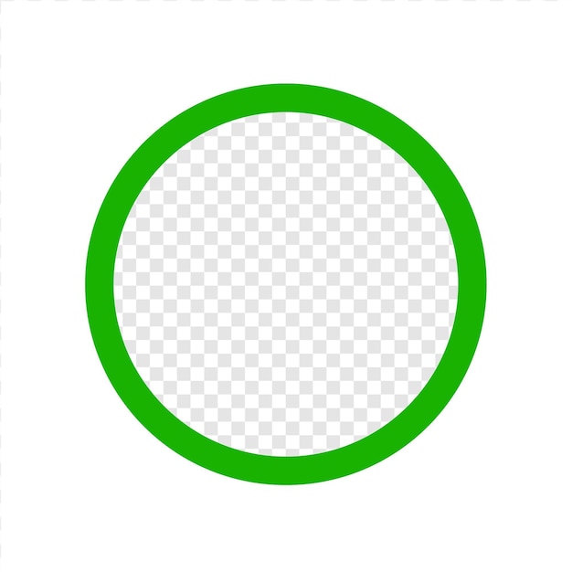 green round frame design tranparent element vector