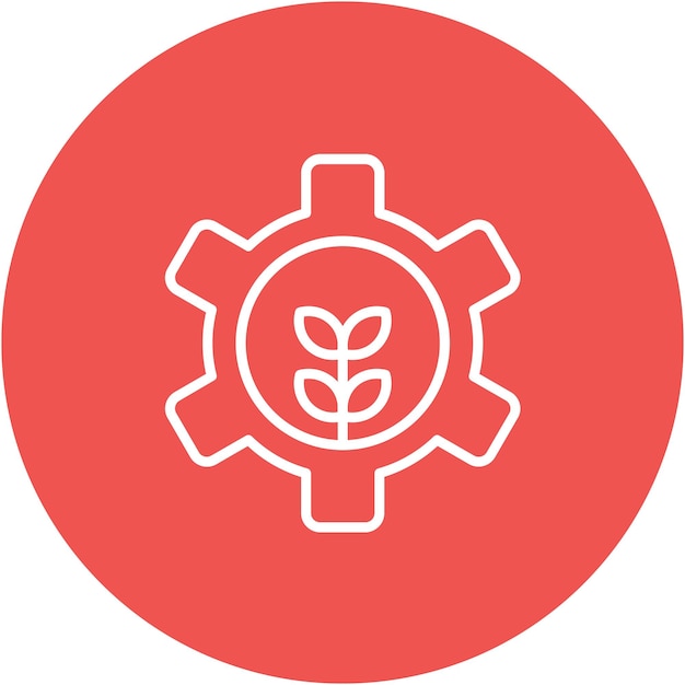 Greentech Vector Illustration Style