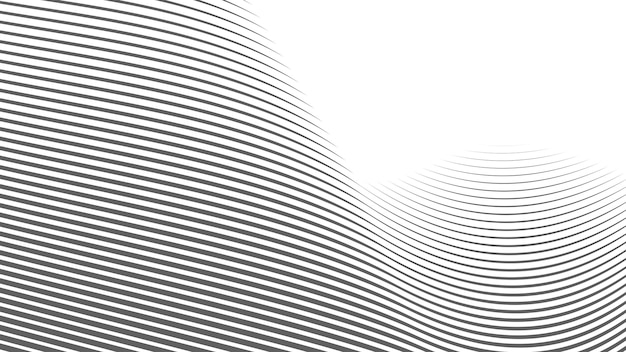Grey and white abstract background with curve stripes line for backdrop or presentation