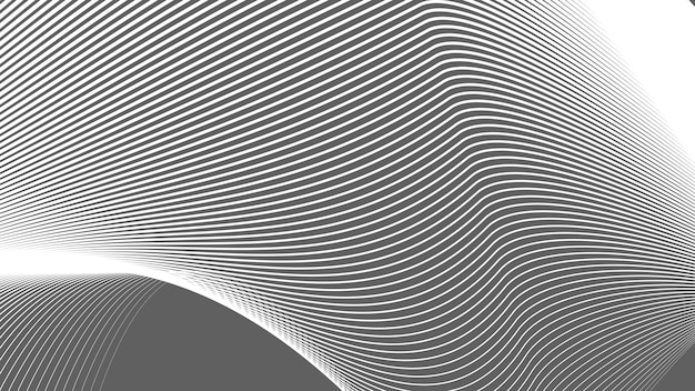 Grey and white abstract background with curve stripes line for backdrop or presentation