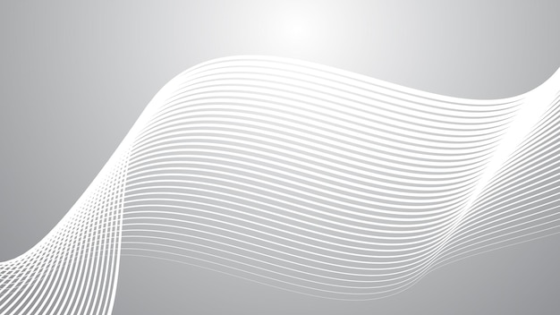 Grey gradient with curve line abstract background vector image for backdrop or presentation