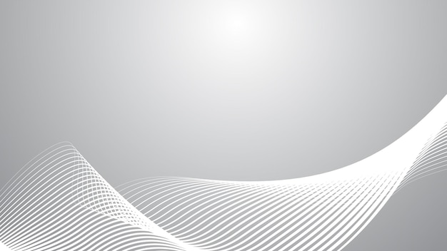 Grey gradient with curve line abstract background vector image for backdrop or presentation